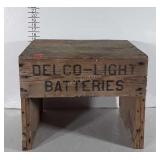 Seat, made from Delco Light Batteries Crate,