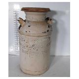 Milk Can. Marked Baldwin Coop Corp. Baldwin Wisc.