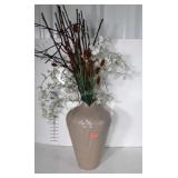 Home Decor, ceramic vase with arrangement