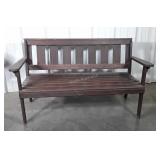 Garden Lawn Bench Seat 48" armed with right front
