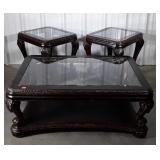 Three piece Designers Coffee and End Table Set,