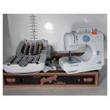 Sew&Sew Machine with case of threads some misc