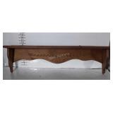Pine Wall Shelf, 36" long