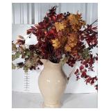 Large ceramic Pitcher Vase with fall color