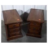 Pair of Brandt Nightstands having 3 Drawers each