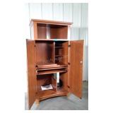 Laminated Wall cabinet computer desk. Seller code