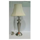 Single table lamp chrome finish, works