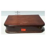Wooden vanity box with jewelry, watches, men