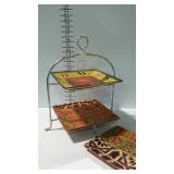 3 tabletops gallery hand-painted plates with