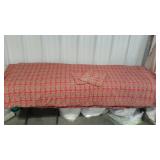 King size duvet with patterned duvet cover and