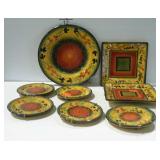 8 Tabletops Gallery La Province hand-painted