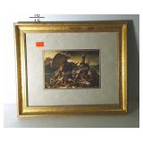 Print, nicely framed and double matted, 18 x 15