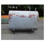 Metal tank for oil burner fuel 61" long and 50"