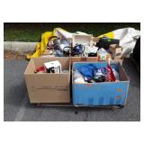 Skid lot, includes towels, lights, gloves, and