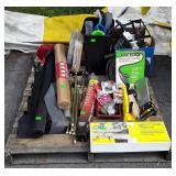 Skid lot, includes hardware, garden net, lawn and