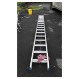 Werner 32ft aluminum extension ladder, guys