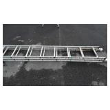 Werner 16ft aluminum extension ladder, used with