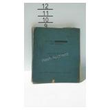 Royal Air Force pilot flying log book within