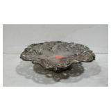 Silver plated 13 inch pedestal tray