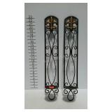 Fleur-de-lis candle holders