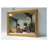 Wood framed mirror 14 x 17 in