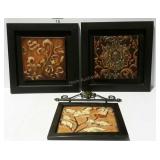 3 piece metal wall decor with pineapple and