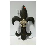 Fleur-de-lis wall art, home goods brand metal