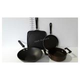 Kitchenware- 2 T-Fal griddles, "Pots & Pans" brand