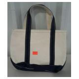 Small L L BEAN heavy canvas bag.