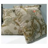 Three home decor throw pillows