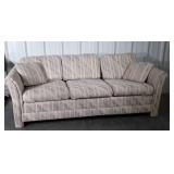 Sofa, 3 cushion seating with matched throw