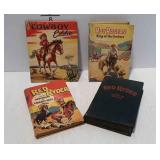 4 Western books - Cowboy Eddie, Red Ryder, and Roy