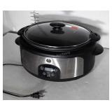 GE Stainless Slow Cooker with removable pot,