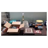 Group lot of home goods, pictures, partial