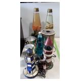 Lights & parts - lighthouses, lava lamps & bases,