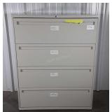 Four drawer metal filing cabinet, 53" tall seller