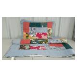 Island/nautical themed quilt with one matching