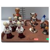 Figurines - birds, Hummel look-alikes, and choir
