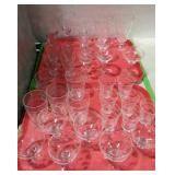Etched stemware, tumblers, & juice glasses -