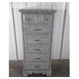 Painted lingerie chest 52" tall does have damage