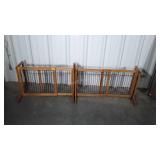 Two baby extendable safety gates
