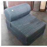 Small upholstered chair, does have a oil stain on
