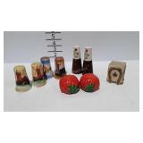 4 Shaker sets, and misc toothpick holder