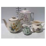 Painted china - Limoges coffee pot, misc teapot,