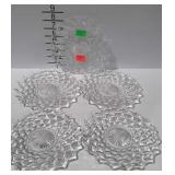 5 Fostoria 8" salad plates