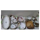 Nippon china - cups, saucers, creamer, bowls,