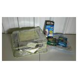 Storage bags. Lots of plastic zippered bags from