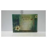 Glass cutting board with a recipe for an amazing
