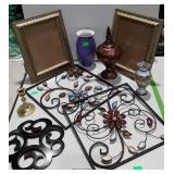 Home decor group, picture frames, wall hangings,