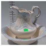 Wash water pitcher and bowl set